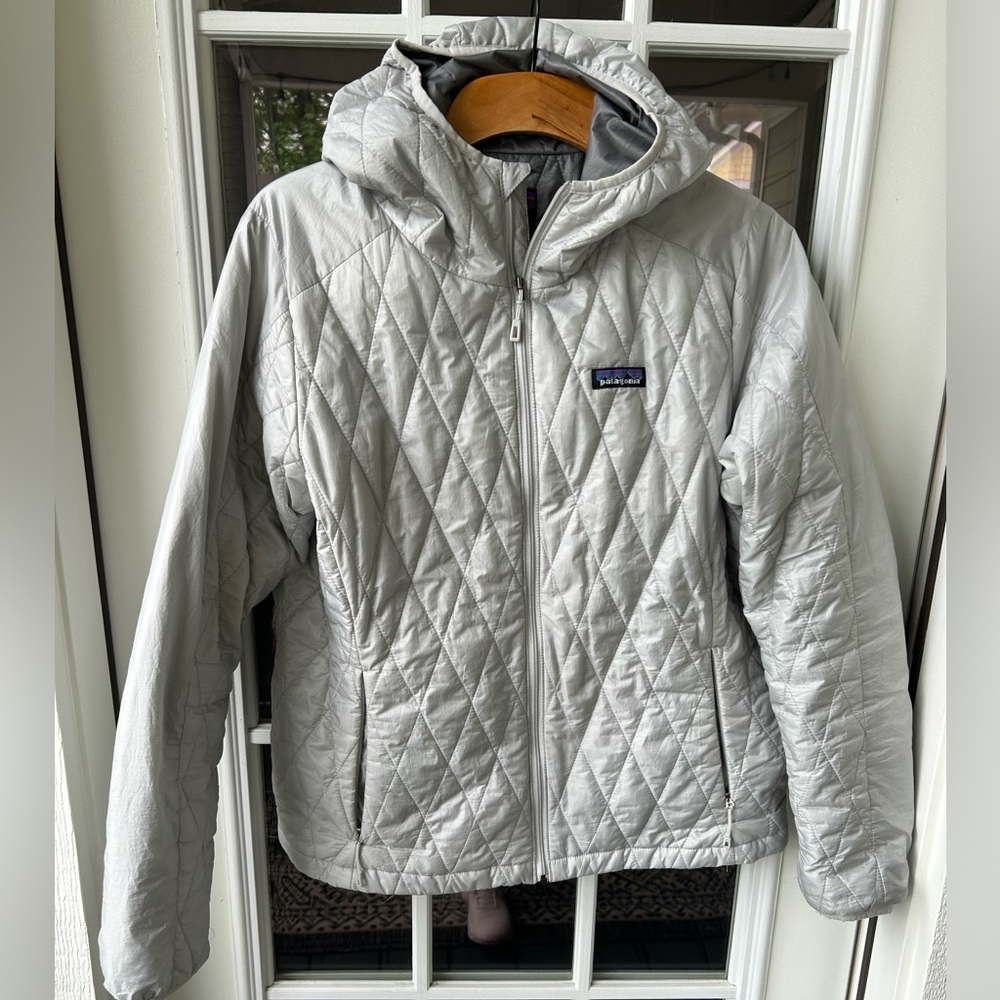 Patagonia Nano Puff Hoody X-Large Tailored Gray Windproof Water Resistant XL